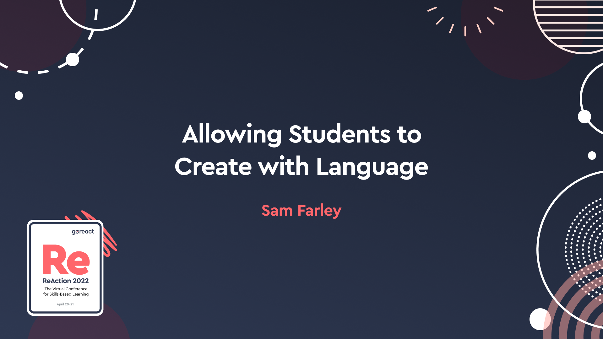 Allowing Students to Create with Language